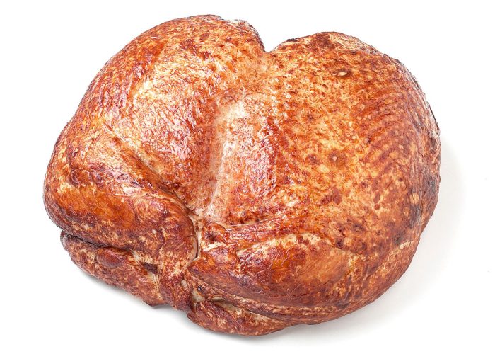 Truthahn Brust mit Haut gebraten, in Herzform (ca. 5000 g)