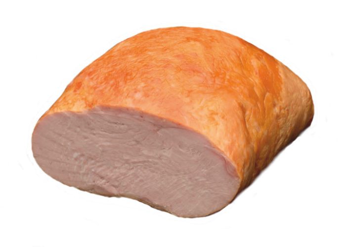 Edelbrust mit Haut geräuchert, in Kissenform (ca. 2400 g)