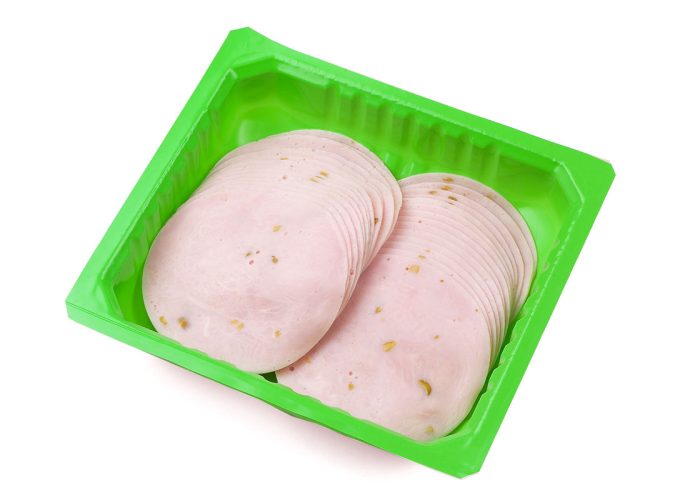 Truthahnbrust mit Spargel, geschnitten (500 g MAP-Schale)