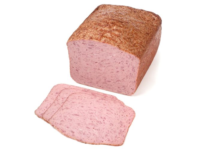 Geflügel Fleischkäse „grob“, mit Anschnitt (1/2 Stück, ca. 2000 g)