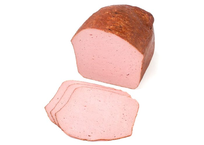 Geflügel Fleischkäse „fein“, mit Anschnitt (1/2 Stück, ca. 2000 g)