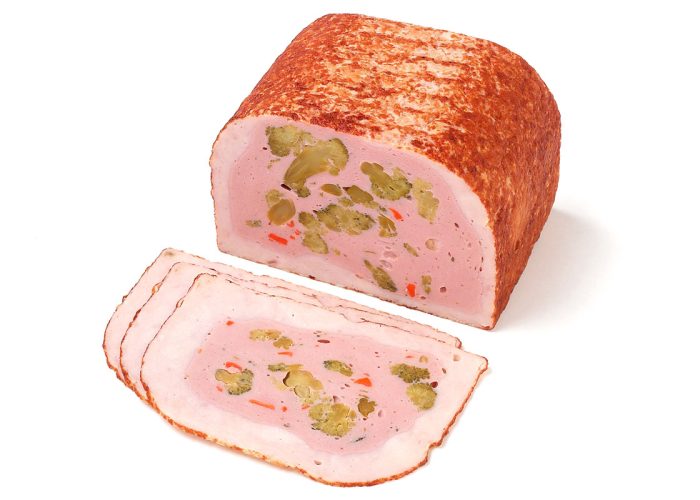 Geflügel Brokkoli Pastete, gebraten (Tunnelform, ca. 1300 g)