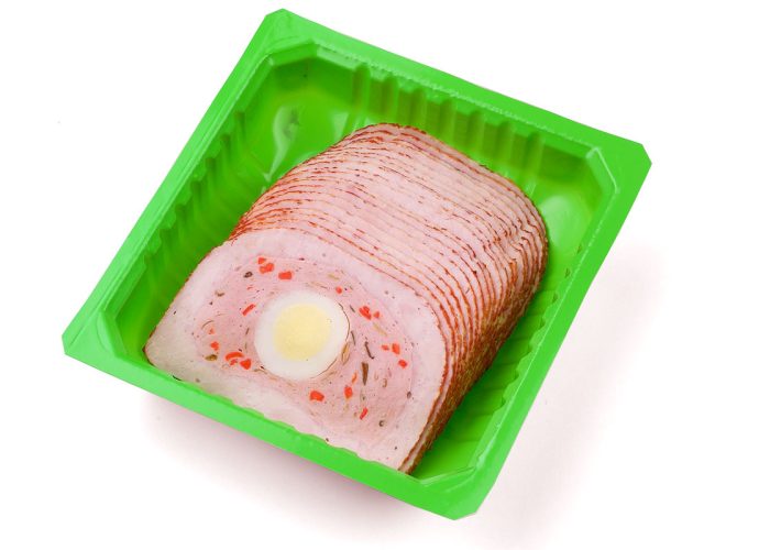 Geflügel Gemüse Ei Pastete, geschnitten (500 g MAP-Schale)